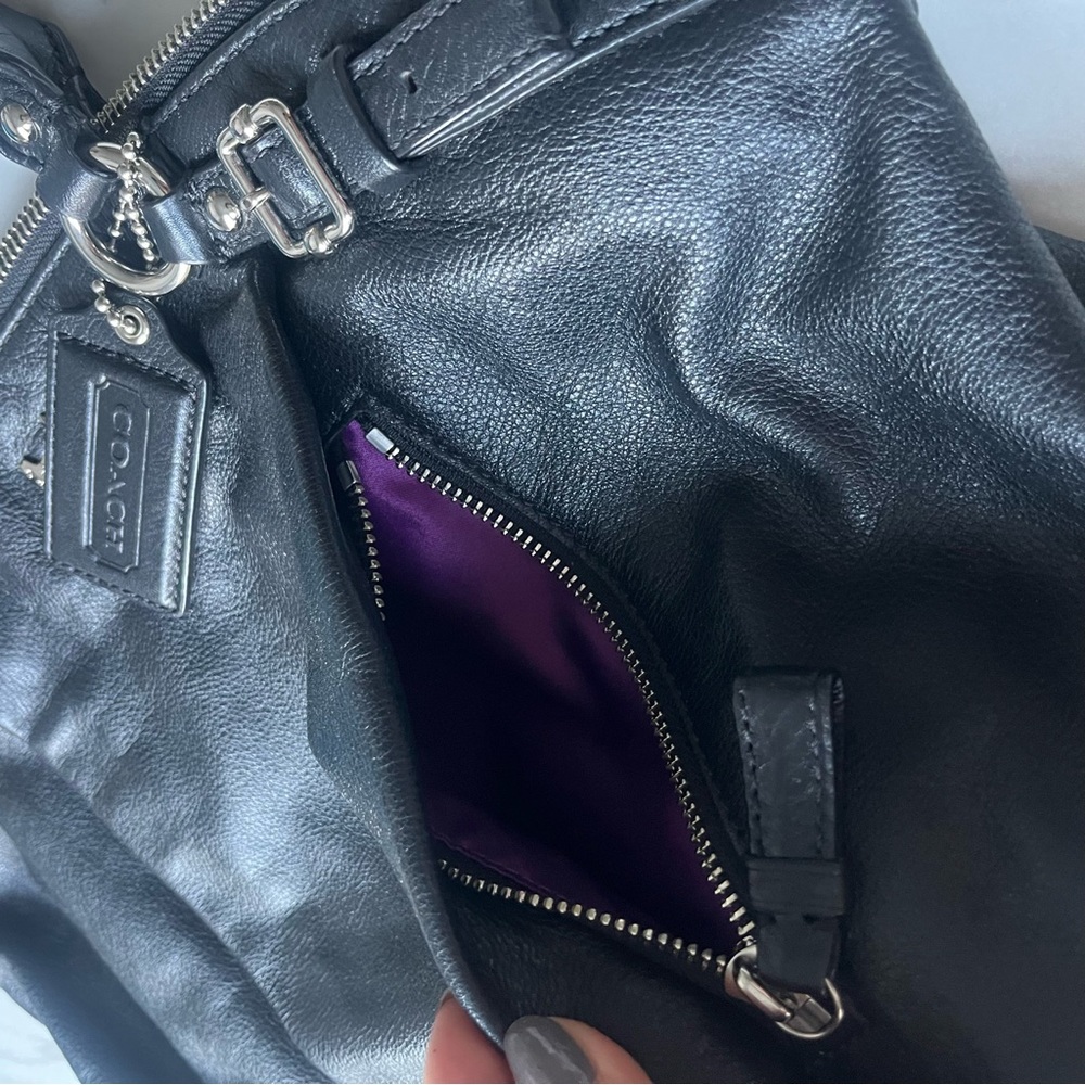 NEW! COACH Madison leather Lindsey Satchel NWOT - Picture 4 of 15